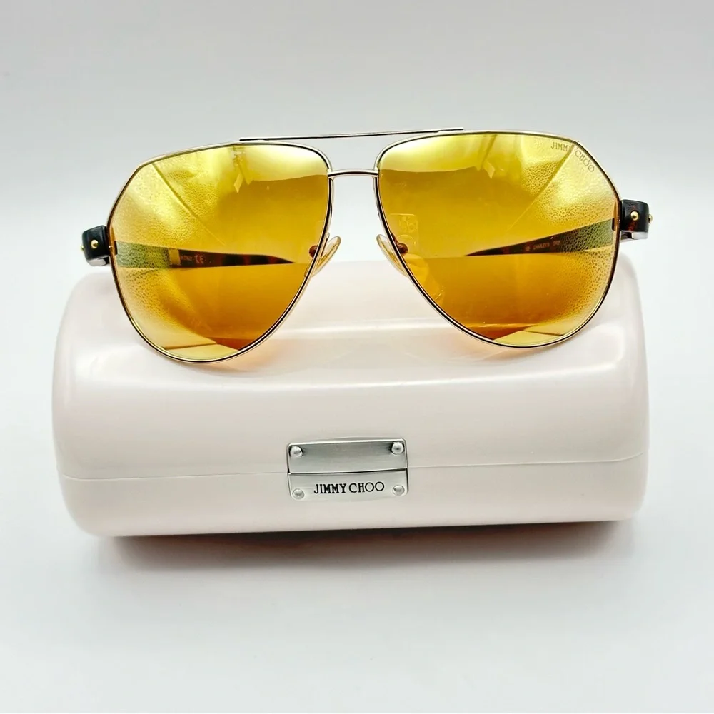 Jimmy Choo Charley / S Aviator Mirrored Sunglasses Unisex